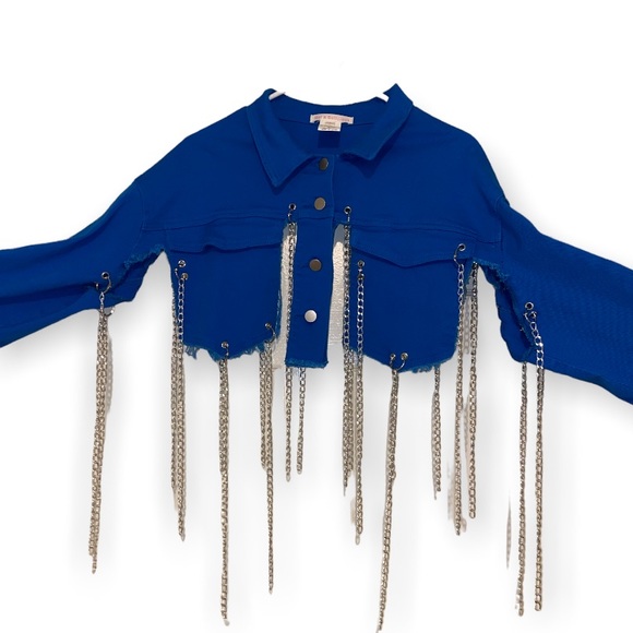 Blue Chain Jacket ⛓ - Picture 2 of 4